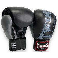 Боксерские перчатки TWINS Special BGVL3-2TA black gray 16 oz Боксерские перчатки TWINS Special BGVL3-2TA black gray 16 oz