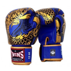 Боксерские перчатки Twins Special FBGVL3-52 Dragon blue gold 10 oz Боксерские перчатки Twins Special FBGVL3-52 Dragon blue gold 10 oz