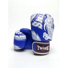 Боксерские перчатки TWINS Special FBGVL3-49 blue-white 16 oz Боксерские перчатки TWINS Special FBGVL3-49 blue-white 16 oz