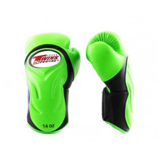 Боксерские перчатки BGVL6 black-green 10 oz