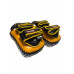 Тайские пэды Twins Special KPL12 yellow/black - L