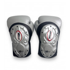 Боксерские перчатки Twins BGVL6 MK Silver 14 oz Боксерские перчатки Twins BGVL6 MK Silver 14 oz