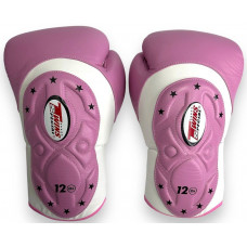 Боксерские перчатки Twins BGVL6 MK white pink 14 oz Боксерские перчатки Twins BGVL6 MK white pink 14 oz