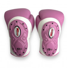 Боксерские перчатки Twins BGVL6 MK white pink 14 oz Боксерские перчатки Twins BGVL6 MK white pink 14 oz