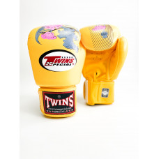 Боксерские перчатки Twins FBGVL3-13 yellow 14 oz