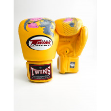 Боксерские перчатки Twins FBGVL3-13 yellow 10 oz Боксерские перчатки Twins FBGVL3-13 yellow 10 oz