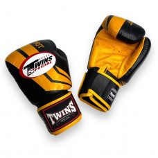 Боксерские перчатки Twins FBGVL3-43 yellow black 12 oz
