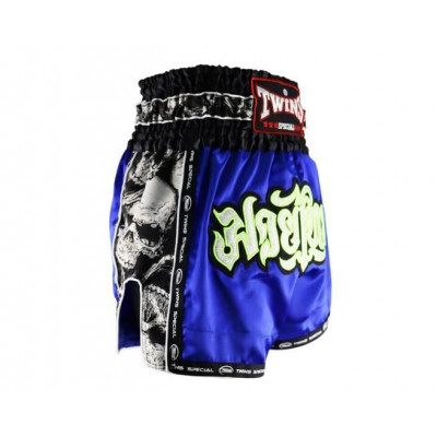 Шорты для бокса Twins Special TBS skull blue XL
