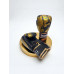 Боксерские перчатки TWINS FBGVL3-49 black gold 14 oz