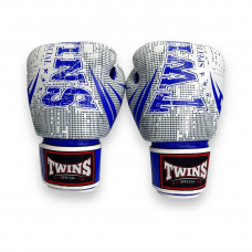 Боксёрские перчатки FBGVL3-TW5 white blue 10 oz Боксёрские перчатки FBGVL3-TW5 white blue 10 oz